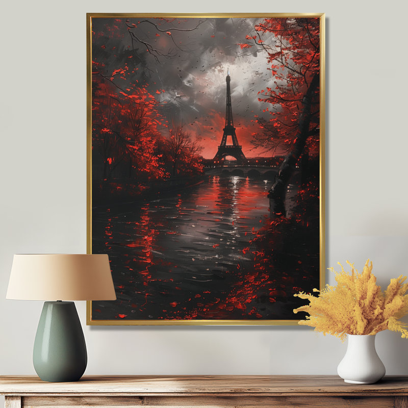 «Rivenbark - City Paris», reproduction d'art, H 24 po x l 32 po, Cadre doré