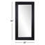Riceboro Rectangle Solid Wood Beveled Mirror