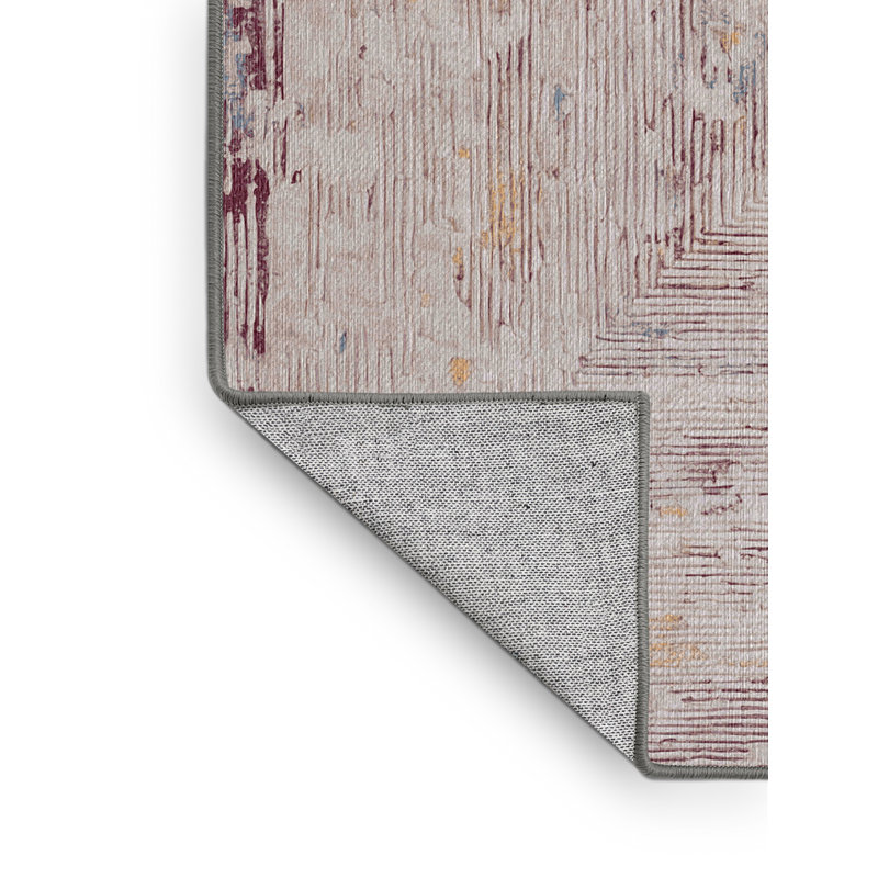 Machine Washable Gray Area Rug, Rectangle 8' x 10'