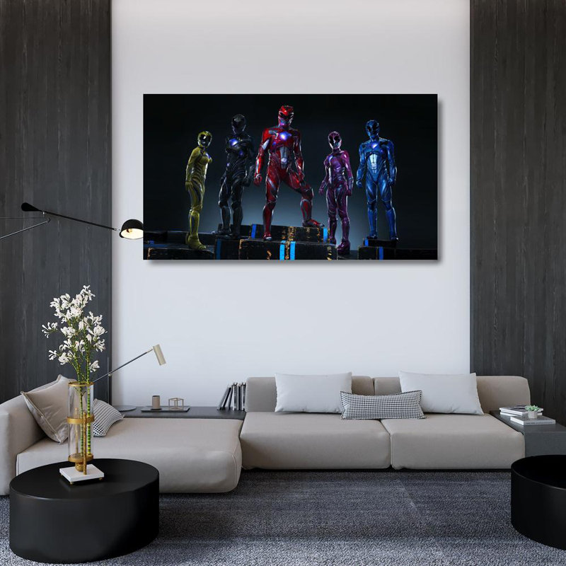 Power Rangers, 27" H x 48" W