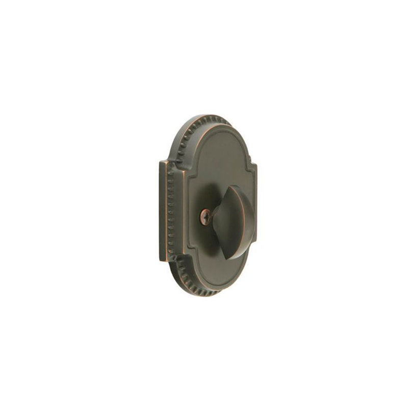 Knoxville Single Sided Deadbolt Pewter Finish, Polished Chrome