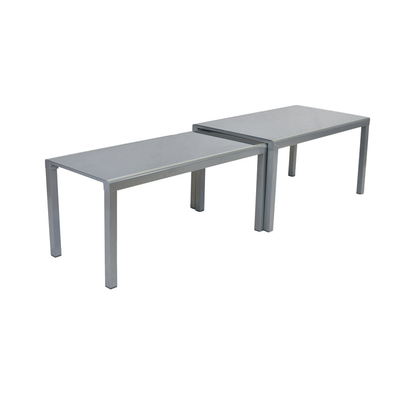 2 Piece Rectangular 12 - Person 160Cm L Outdoor Table Set