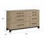 Commode 8 tiroirs caramel et cacao