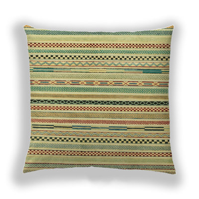 Striped Reversible Throw Pillow
