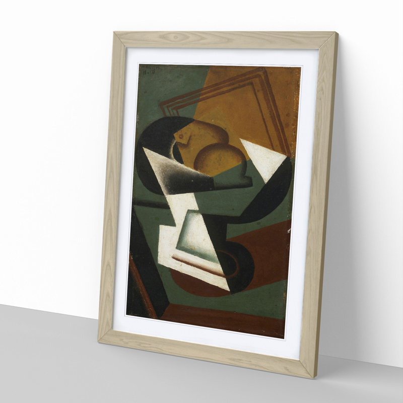 Cafeteria by Juan Gris - Picture Frame Painting, Oak Framed, 36cm H x 27cm W x 2cm D