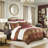 4 Piece Brown Comforter Set Brown-119922259-119922260
