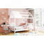 Lit simple en bois d'inspiration designer avec clôture-876471018