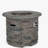 Outdoor 32-inch round propane fire pit