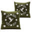 Colibrí Hand Embroidered Decorative Throw Pillows by Andean, In Stock-1120965715