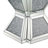 Round Glass Top with Stainless Steel Base Dining Table