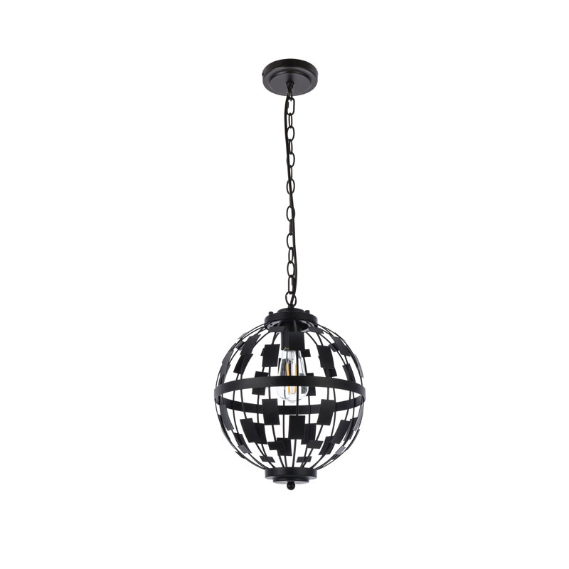 Adrick 1 - Light Unique/Statement Pendant, Black