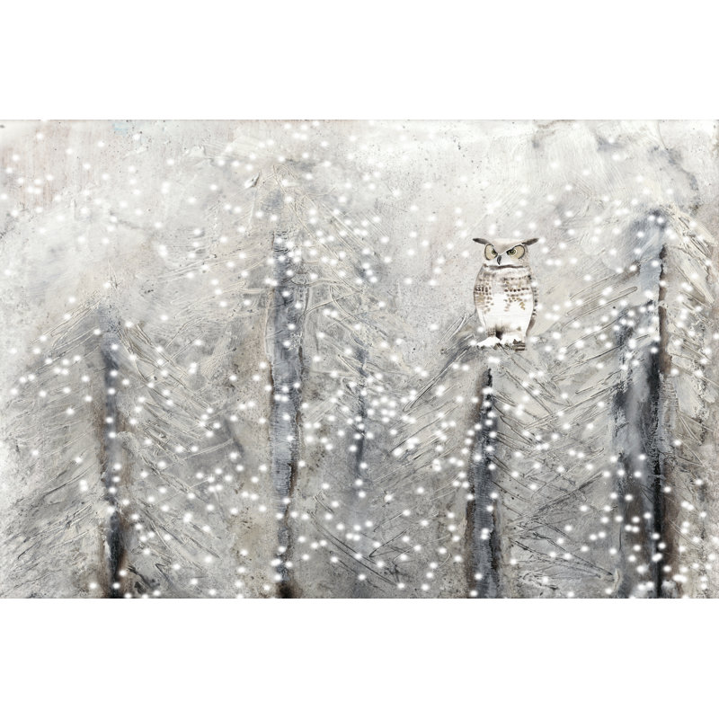 Snowy Habitat I by Alicia Ludwig - Painting, 51cm H x 76cm W, Wrapped Canvas