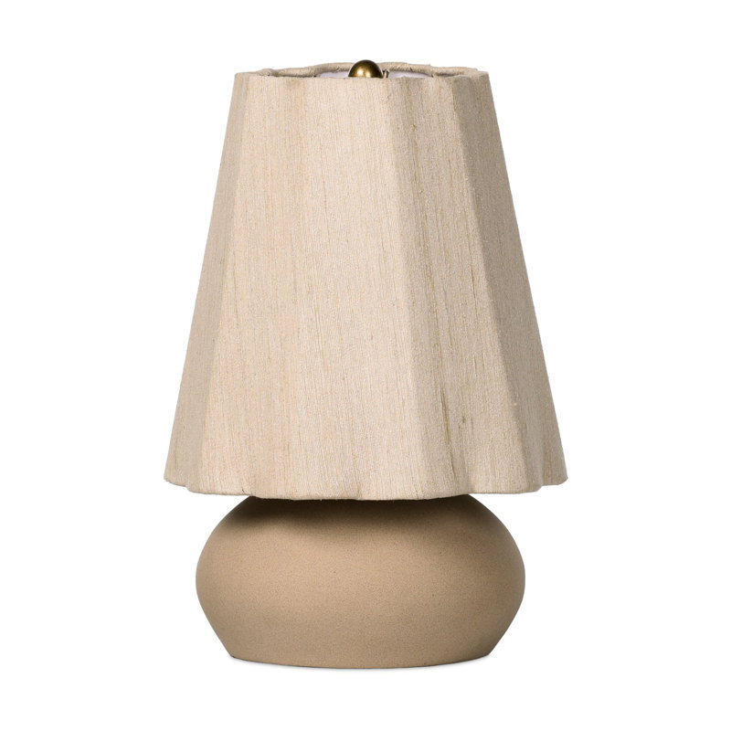 Posie Table Lamp-Tan Speckled Ceramic, Tan