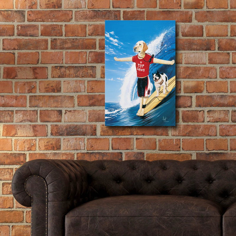Art mural en verre Trinx «Top Dawg» par Scott Westmoreland, H 24 po x l 16 po x P 0,2 cm