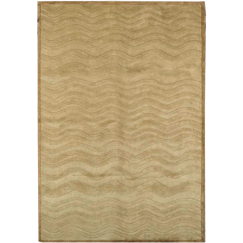 Tapis doré de haute qualité noué à la main