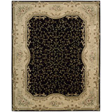 Lindview Oriental Black Area Rug
