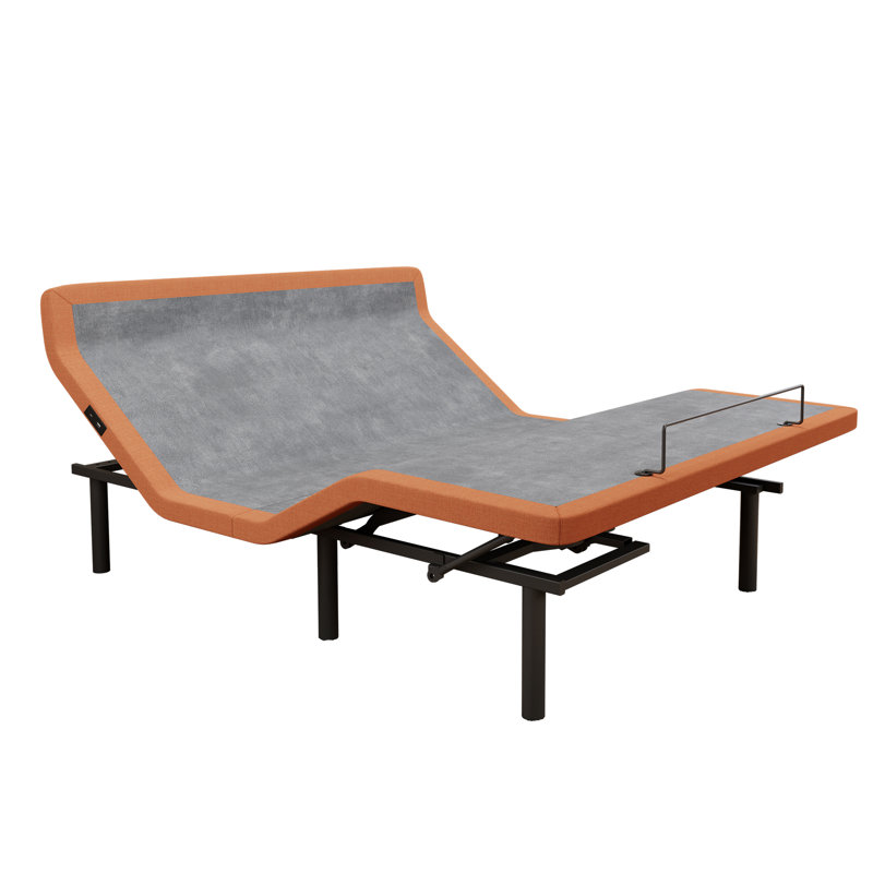 Cadre de lit réglable avec inclinaison de l'oreiller, massage, commande sans fil - série 5000, Grand lit