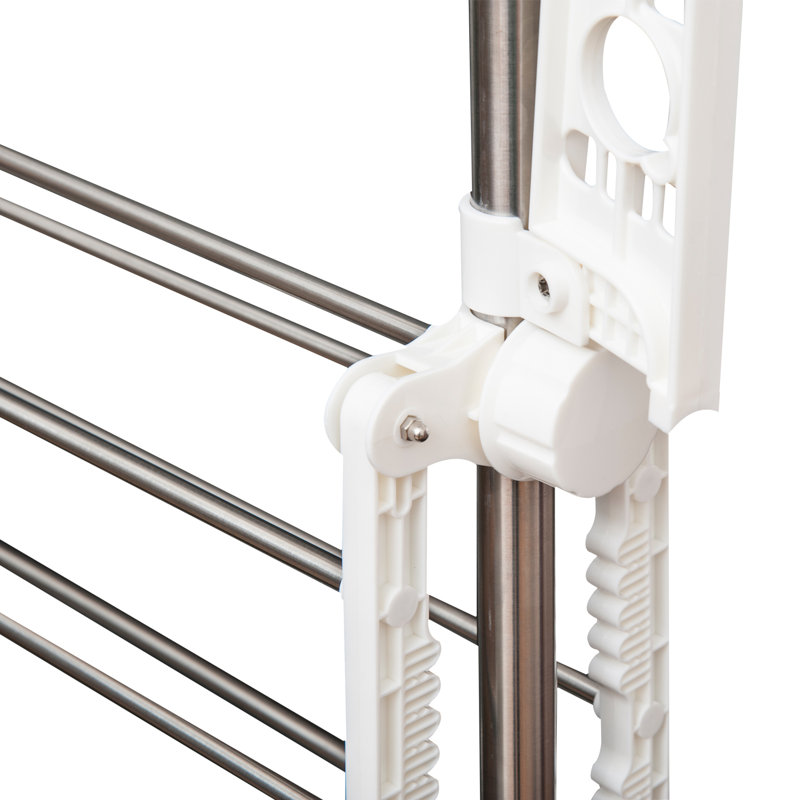 Foldable Accordion Drying Rack, White