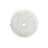 White natural marble bathroom vessel sink, semi-polished surface, natural genuine marble, 15.7" x H5.9" inches-129544789
