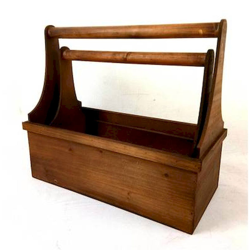 Caisse en bois manufacturé, H 12 po x l 15 po x P 6 po