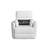 Fauteuil inclinable et oscillant pivotant couleur perle Peyton