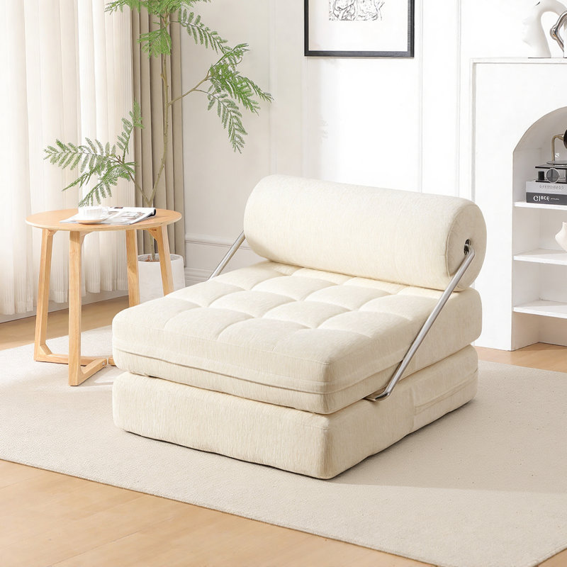 1 Seater Chenille Sofa Bed