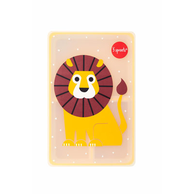 3 boîtes à bento en silicone pour enfants - Contenant alimentaire - Lion