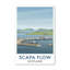 Scapa Flow, Scotland - Romantic Coastal Travel Poster Of Historic Harbour And Isles. Giclee Print On Wrapped Canvas. Wall Art, Home Decor - Natural Landmarks, Scotland - Wrapped Canvas Print-1550794478