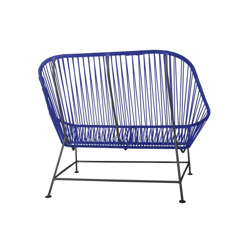 Causeuse InLove, Bleu profond / noir