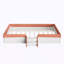 Grand lit de plancher tapissier avec clôture-133245905-133245907