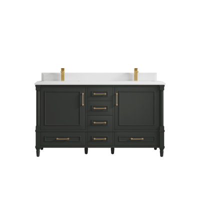 Ensemble de meuble-lavabo double 60 po Aberdeen
