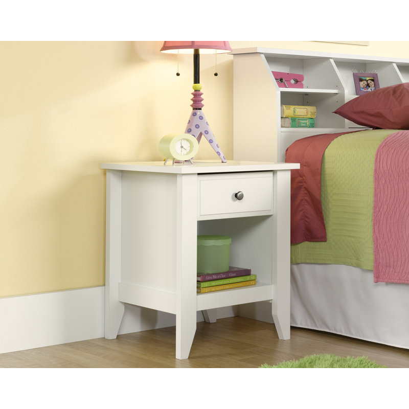 Deundray 20.88'' W Plywood / Laminate Board Nightstand, White