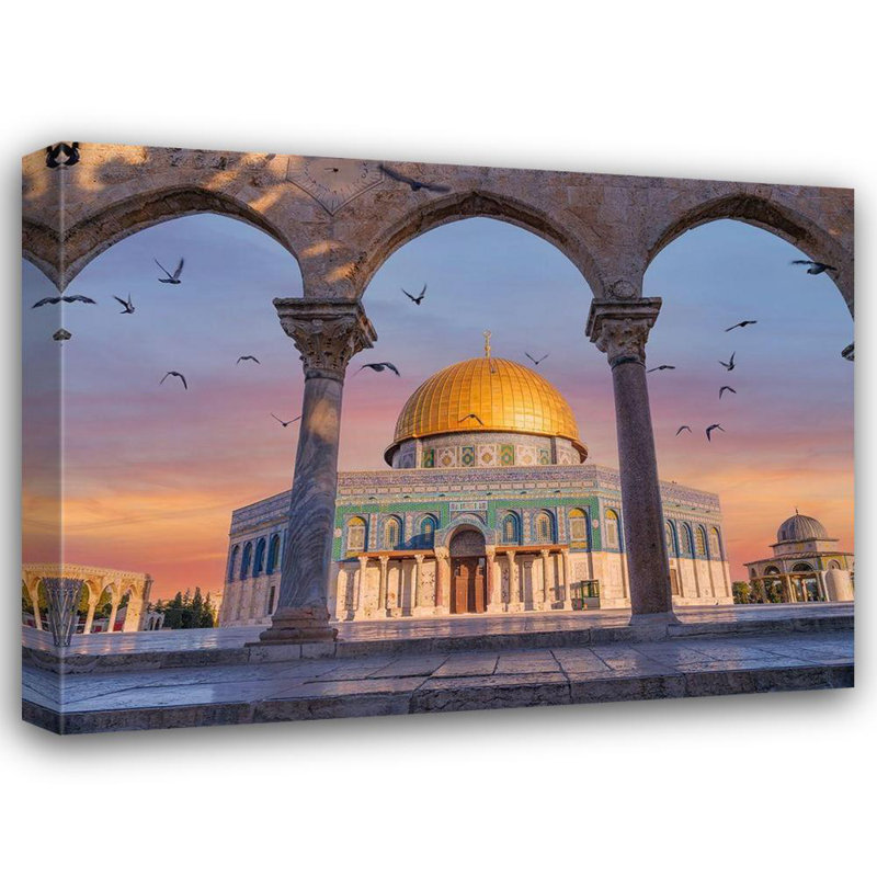 Astoria Grand Frank, art sur toile tendue avec galerie Assaf, Al, Aqsa
