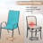 Melisa Patio Chairs Set Of 4, Outdoor Textilene Stackable Dining Chairs （Set of 4）-109080131