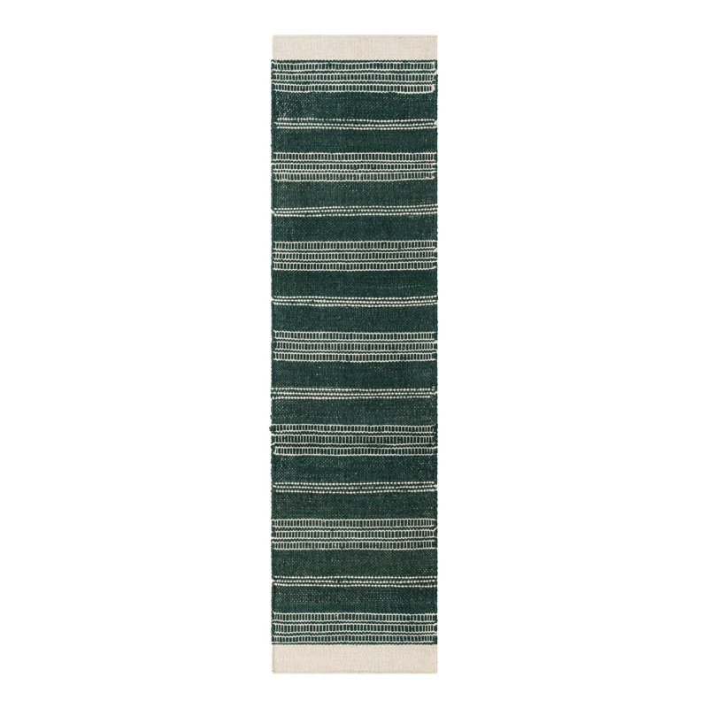 Lariat Rug-Hunter Green, Runner 2' x 8'