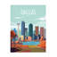 Art mural sur toile «Bachelor Omar Escalante City Sights Dallas»-101098708