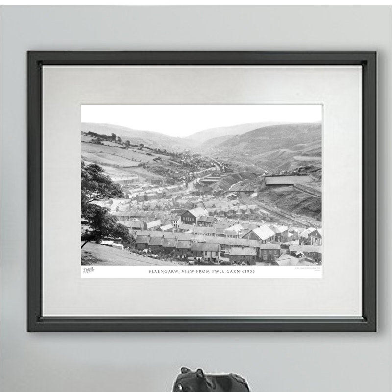 Blaengarw, View From Pwll Carn C1955 by Francis Frith - Single Picture Frame Print, 60cm H x 80cm W x 2.3cm D