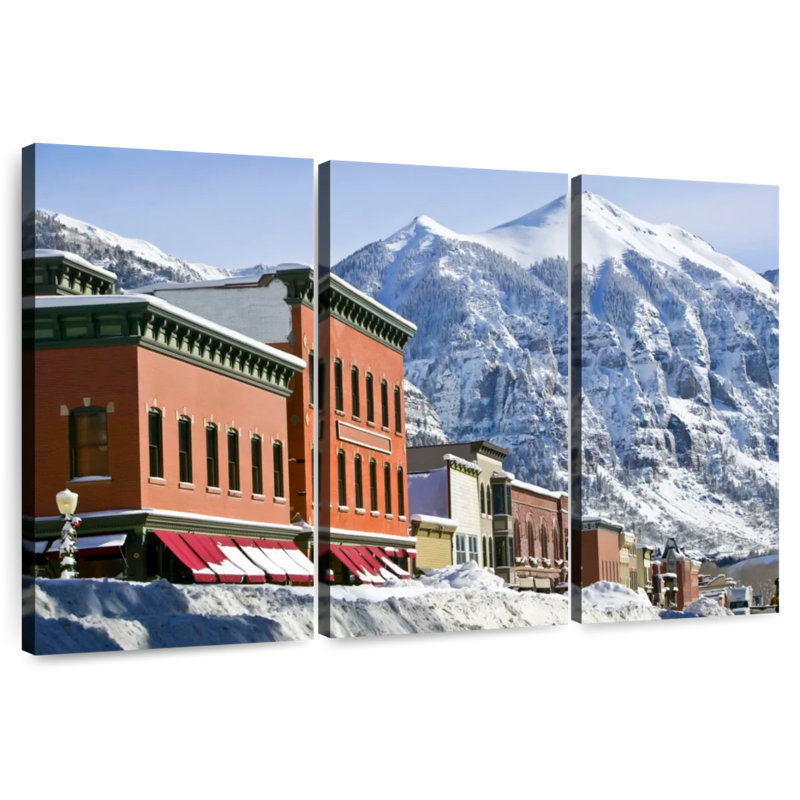 Village d'hiver Rureau Telluride, H 36 po x l 57 po