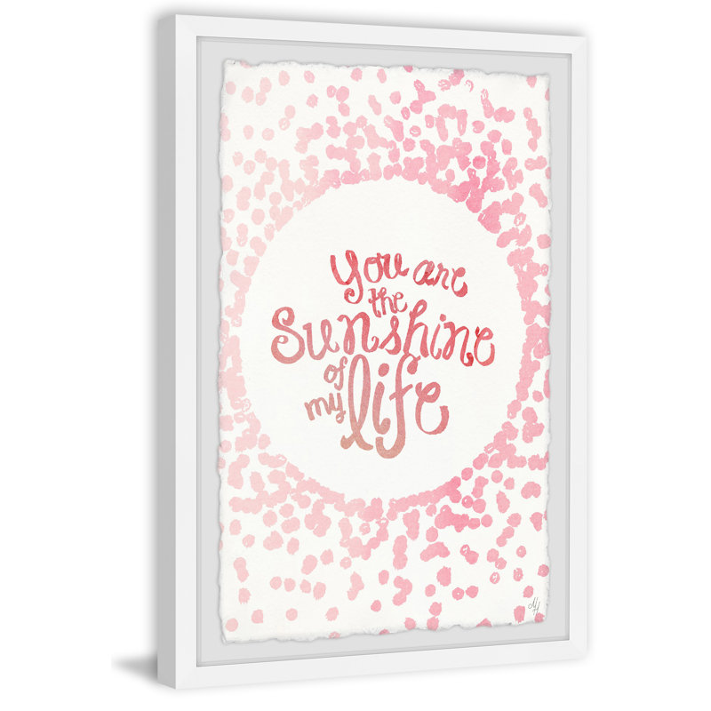 Nathanael Sunshine Of My Life - Single Picture Frame Print, 61cm H x 41cm W