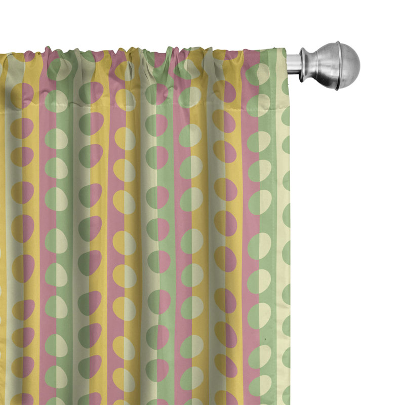 Striped Semi-Sheer Rod Pocket Sliding Panel, 28" x 84"