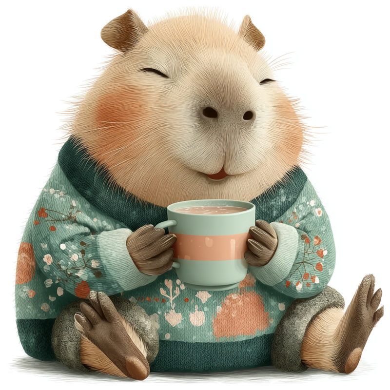 Coussins Capybara, 18 po x 18 po
