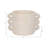 Pottery and Cement Planter with Unique Multi-Loop Handle Design Stylish Contemporary Accent-946573014-946573013