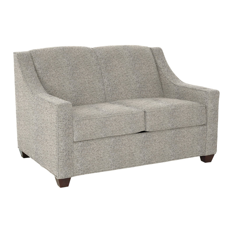 Phillips 52" Square Arm Sofa Bed with Reversible Cushions, Ridgecrest Midnight, Empire Mahogany