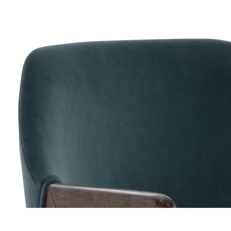 Bessinger Upholstered Dining Chair, Brown, Green