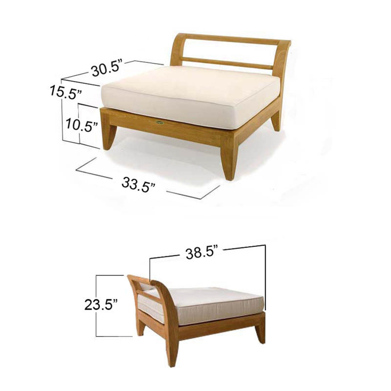 Canapé et chaise 38,5 po Sunbrella®