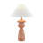 Ambrose 28" Ceramic Table Lamp with Fabric Shade, Rust