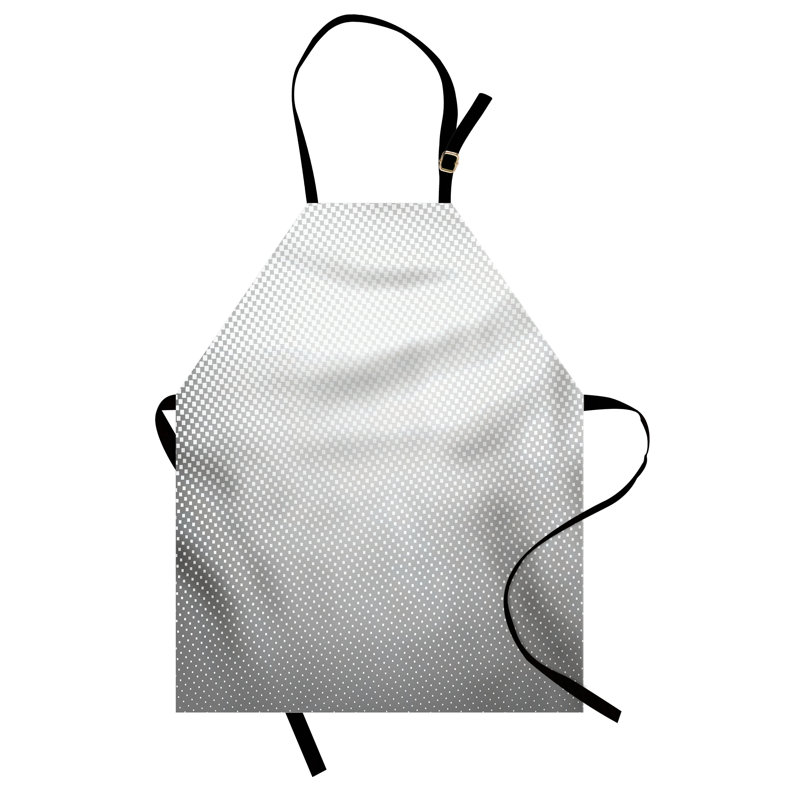 Tablier numérique East Urban Home, cuisine de jardinage, taille adulte, gris et gris pâle