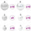 Christmas Bauble Set with 300 LEDs 120 pcs Plastic-1519245169