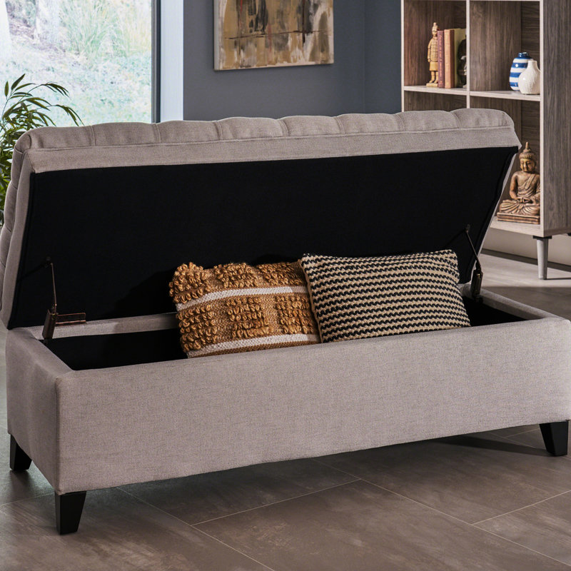 Storage Ottoman,Bench, Beige 