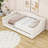 Twin XL Upholstered Daybed with LED Lighting and 2 Drawers-88929069